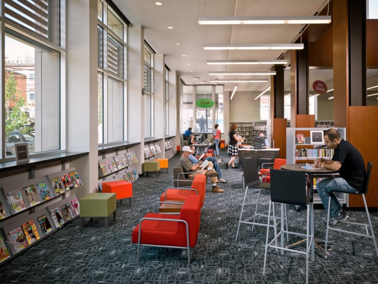 Ed Massery; Massery Photography, Inc.; Carnegie Library of Pittsburgh, North Side Branch; loysen + kreuthmeier architects
